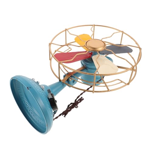 UTHCLO Retro Tischventilator Modell aus Mittelgroß Vintage Stil Dekorative Retro Fan Ornament für Wohnzimmer Büro und Heimdeko von UTHCLO