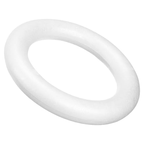 UTHCLO Schaumstoffring zum Basteln Leichter DIY Weihnachtskranz Blanker Schaumstoffkreis für Kreative Dekorationen für Weihnachtsgestecke und Partydeko von UTHCLO