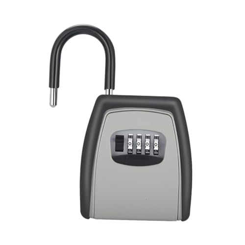 UTHCLO Schlüsselsafe Stelligem Zahlenschloss Rostbeständige Key Lock Box Wandmontierbar ohne Werkzeug Wetterfest für Haus Garage Notfallzugang und Haustierbetreuung von UTHCLO