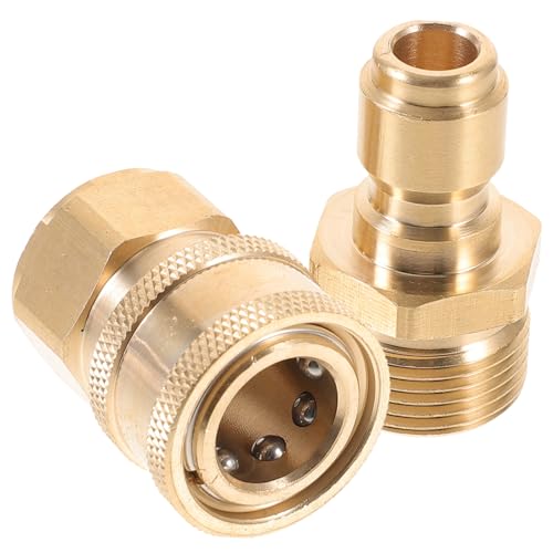 UTHCLO Schnellkupplung Gartenschlauch Messing Wasseranschluss Adapter Hochdruck Waschgerät Kompatibel Einfach zu Montieren Langlebig Rostfrei für Garten Bewässerung Camping UTHCLO Schnellkupplung Gartenschlauch Messing Wasseranschluss Adapter Hochdruck Waschgerät Kompatibel Einfach zu Montieren Langlebig Rostfrei für Garten Bewässerung Camping von UTHCLO