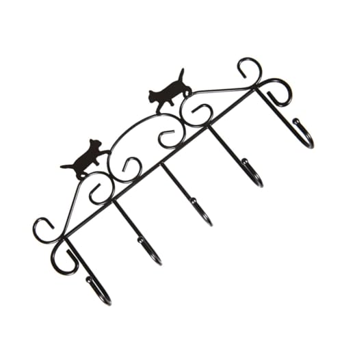 UTHCLO Schwarzer Metall Wandhaken mit Niedlichem Katzenmotiv Robust und Einfach zu Montieren Vielseitiger Kleider und Schlüsselhalter für Zuhause Bad Küche Schlafzimmer mit UTHCLO Schwarzer Metall Wandhaken mit Niedlichem Katzenmotiv Robust und Einfach zu Montieren Vielseitiger Kleider und Schlüsselhalter für Zuhause Bad Küche Schlafzimmer mit von UTHCLO