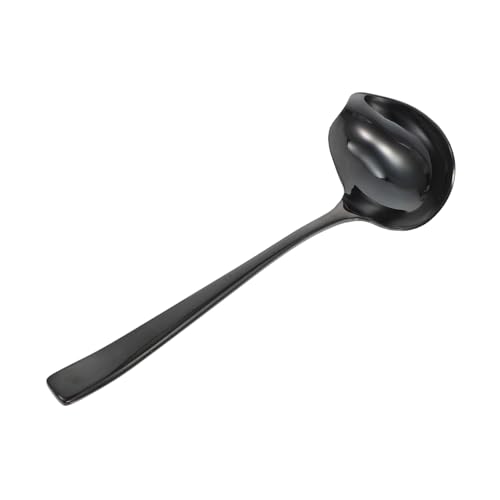 UTHCLO Schwarzer Saucenlöffel aus mit Langem Griff Auslaufsicherer Entenschnabel Schöpflöffel Hitzebeständig Ergonomisch Leichter Küchenhelfer für Sauce und Hot Pot UTHCLO Schwarzer Saucenlöffel aus mit Langem Griff Auslaufsicherer Entenschnabel Schöpflöffel Hitzebeständig Ergonomisch Leichter Küchenhelfer für Sauce und Hot Pot von UTHCLO