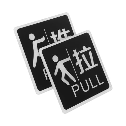 UTHCLO Selbstklebendes Acryl Push Pull Schild für Glastüren Robust und Wasserresistent Einfache Montage Sichtbar mit Klarem Druck als Türindikator für Laden Schiebetüren UTHCLO Selbstklebendes Acryl Push Pull Schild für Glastüren Robust und Wasserresistent Einfache Montage Sichtbar mit Klarem Druck als Türindikator für Laden Schiebetüren von UTHCLO