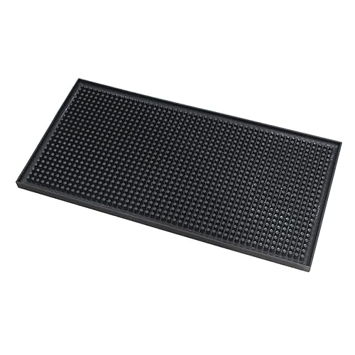 UTHCLO Silikon Abtropfmatte für Bar Rutschfestes Drain Pad mit Tiefen Rillen für Gläser und Flaschen zu Reinigen Langlebig und Hitzebeständig von UTHCLO