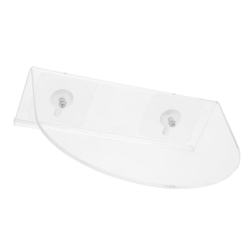 UTHCLO Starkes Acryl Fensterregal mit Saugnapf Transparent Robust und Kratzfest Vielseitig als Wand blumentopfhalter und Kleines Pflanzenregal für Fenster und Glastüren ohne Bohren von UTHCLO