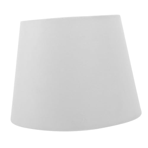 UTHCLO Stoff Lampenschirm Weiß Lampenfassung Ersatzschirm Tischlampe Stehlampe Wohnraum Dekorativer Rustikaler Lampenschirm mit Langlebigem Eisen und Lint Material Installieren von UTHCLO