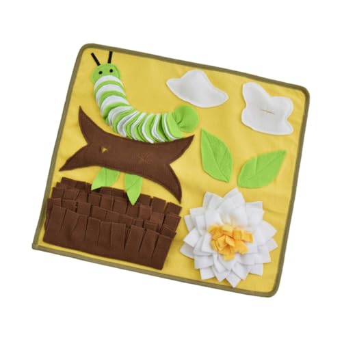 UTHCLO Stresslindernde Hundeschnüffelmatte aus Weichem Polar Fleece Futterversteckspiel für Welpen Fördert Natürliches Schnüffelverhalten und Geistige Beschäftigung rutschfest und von UTHCLO