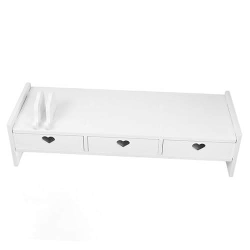 UTHCLO Tastaturlagerständer Stand Halter Erhöher Klaviatur Laptop für Computer-Monitor-Rack Computer-Desktop-Organizer Computerständer mit Schubladen Monitorständer mit Schublade WPC Weiß UTHCLO Tastaturlagerständer Stand Halter Erhöher Klaviatur Laptop für Computer-Monitor-Rack Computer-Desktop-Organizer Computerständer mit Schubladen Monitorständer mit Schublade WPC Weiß von UTHCLO