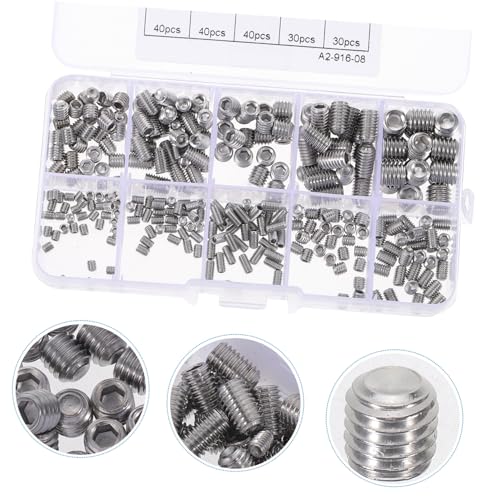 UTHCLO Teiliges Edelstahl Innensechskant Schrauben Set Gehärtete Gewindestifte mit Hoher Belastbarkeit Rostfrei Vielseitig für Reparatur und Ingenieuranwendungen Praktische Sortimentsbox UTHCLO Teiliges Edelstahl Innensechskant Schrauben Set Gehärtete Gewindestifte mit Hoher Belastbarkeit Rostfrei Vielseitig für Reparatur und Ingenieuranwendungen Praktische Sortimentsbox von UTHCLO