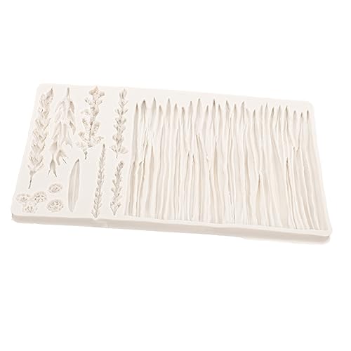 UTHCLO Ton Blumen Kuchendekorationswerkzeuge Gras Bastelform Backform Fondant Harz Entzückende Gumpaste Keksform Sugarcraft Schokolade Silikonform Formen Blatt Waschbare Form Weizenblatt von UTHCLO