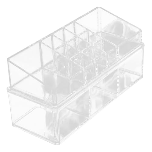 UTHCLO Transparente Lippenstift Aufbewahrungsbox Großer Desktop Organizer für Kosmetik Stabiles Makeup Storage Case Platzsparend und Kompakt für Schminktisch von UTHCLO