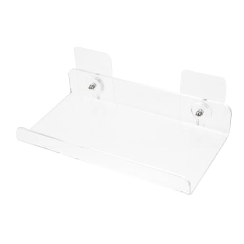 UTHCLO Transparenter Acryl Wandregal Buchhalter Praktischer Wandmontierter Präsentationsständer für Bücher und Vinyl schallplatten Wohnraumdekoration von UTHCLO