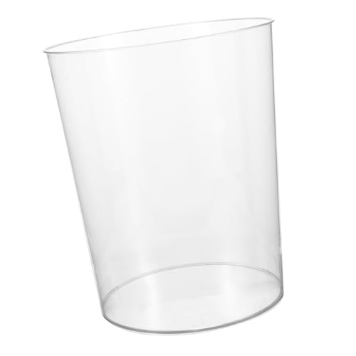 UTHCLO Transparenter Desktop Papierkorb aus Runder Haushaltsabfalleimer mit Minimalistischem Design Multifunktionaler Müllbehälter für Büro Wohnzimmer und Küche UTHCLO Transparenter Desktop Papierkorb aus Runder Haushaltsabfalleimer mit Minimalistischem Design Multifunktionaler Müllbehälter für Büro Wohnzimmer und Küche von UTHCLO