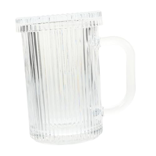 UTHCLO Transparenter Glasbecher mit Deckel Vielseitiger Haushalts wassermug für Kaffee Tee Cocktails Hitzebeständig Tragbar Elegantes Design Langlebiges Glas Sicher und Praktisch für UTHCLO Transparenter Glasbecher mit Deckel Vielseitiger Haushalts wassermug für Kaffee Tee Cocktails Hitzebeständig Tragbar Elegantes Design Langlebiges Glas Sicher und Praktisch für von UTHCLO