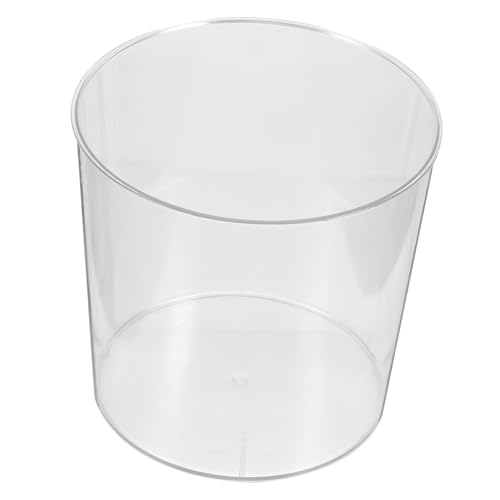 UTHCLO Transparenter Kleiner Mülleimer für Tisch Desktop Abfallbehälter Vielseitiger Aufbewahrungsbehälter für Büro Küche Wohnzimmer Kompakter Mini Müllbox für Schreibtisch von UTHCLO