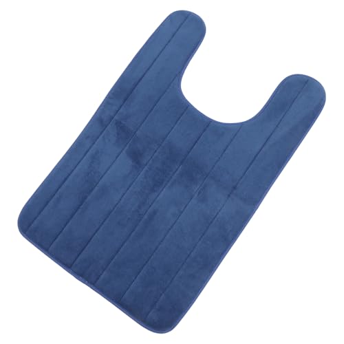 UTHCLO U förmige Toilettenmatte aus Weichem Korallenfleece Rutschfester Badezimmerteppich mit Hoher Wasseraufnahme Komfortable Wc bodenmatte für Zuhause Gästezimmer und Hotel Waschbar von UTHCLO