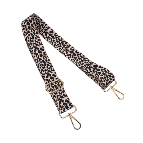 UTHCLO Verstellbarer Schultergurt mit Leopardenmuster DIY Ersatztaschengurt mit Metallhaken für Damen Handtaschen und Umhängetaschen Vielseitig und Robust von UTHCLO