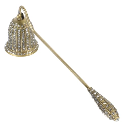 UTHCLO Vintage Kerzenlöscher mit Strassbesatz Dochtschere und Kerzenlöscher Kreativer Kerzenflammenschutz Eleganter Kerzenauslöser für Haushalts Dinnerkerzen Geschenkidee für von UTHCLO