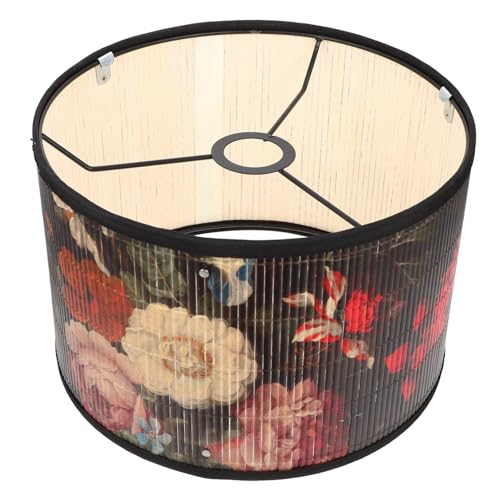 UTHCLO Vintage Lampenschirm mit Blumenmuster Deckenlampe Abdeckung Leicht und Langlebig Stilvolle Wohnzimmer Dekoration Einfache Installation Stilvoll und Robust von UTHCLO
