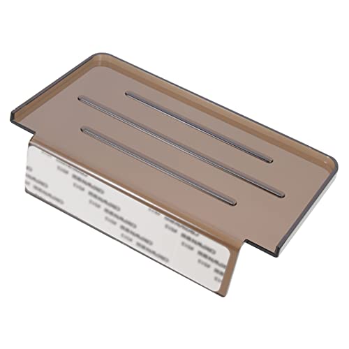 UTHCLO Badezimmer Wandregal Wandmontierter Toilettenorganizer Ohne Bohren Praktisches Aufbewahrungssystem Für Toilettenartikel Stilvolles Design in Transparentem Schwarz von UTHCLO