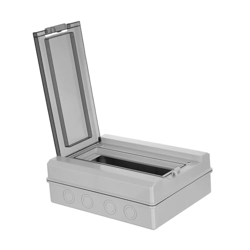 UTHCLO Wasserdichte Outdoor Verteilerkasten mit Verriegelung Wetterfester Elektrischer Anschlusskasten für Stromverteilung Robustes Gehäuse Einfache Installation Uv-beständig für Garten von UTHCLO