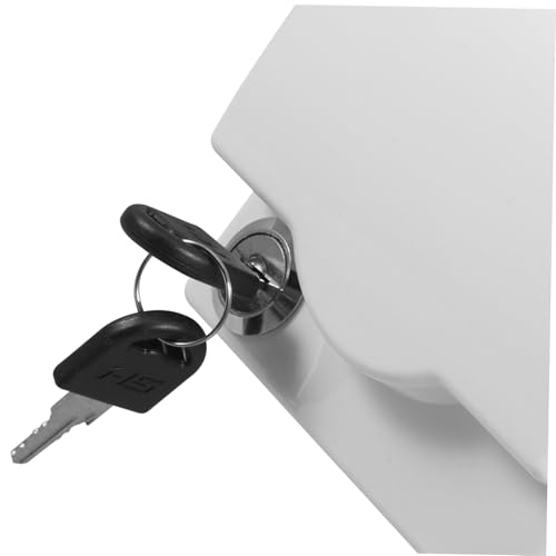 UTHCLO Wasserdichte Steckdosenabdeckung mit Eingebautem Schloss Schutzbox für Badezimmer und Küche Spritzwassergeschützt Platzsparend Weiße Kunststoff außensteckdosen schutzdose von UTHCLO