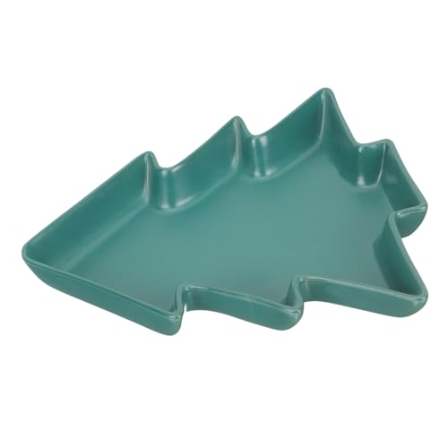 UTHCLO Weihnachtlicher Keramikservierteller Weihnachtsbaumform Mattgrün Große Snackplatte für Kuchen Süßigkeiten Party Tischdekoration Lunch Plates Xmas Party Supplies Cake Plate UTHCLO Weihnachtlicher Keramikservierteller Weihnachtsbaumform Mattgrün Große Snackplatte für Kuchen Süßigkeiten Party Tischdekoration Lunch Plates Xmas Party Supplies Cake Plate von UTHCLO