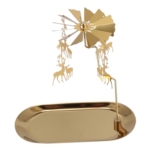 UTHCLO Weihnachtlicher Kerzenhalter Rentier Kreatives Drehbares Tablett Goldener Aromatherapie Kerzenständer Dekorative Tischdekoration für Zuhause und Büro Stimmungsvolle Beleuchtung UTHCLO Weihnachtlicher Kerzenhalter Rentier Kreatives Drehbares Tablett Goldener Aromatherapie Kerzenständer Dekorative Tischdekoration für Zuhause und Büro Stimmungsvolle Beleuchtung von UTHCLO
