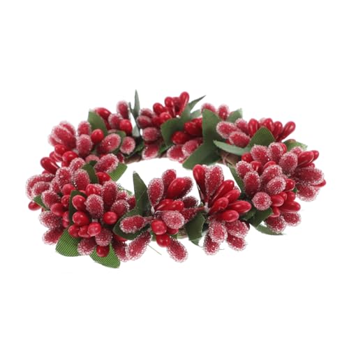 UTHCLO Weihnachtlicher Kerzenring mit Roten Kunstbeeren Mini Stabkerzen Girlande für Tischdekoration Vielseitig Einsetzbarer Kerzenhalter für Festliche Dinner und Winterfeiern UTHCLO Weihnachtlicher Kerzenring mit Roten Kunstbeeren Mini Stabkerzen Girlande für Tischdekoration Vielseitig Einsetzbarer Kerzenhalter für Festliche Dinner und Winterfeiern von UTHCLO