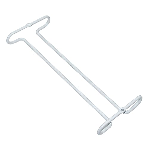 UTHCLO Weinregal Wandmontage Weiß Kreativer Weinglashalter Umhängend Einreihiger Glasständer für Zuhause und Bar Robust und Platzsparend Einfache Installation für Küchen und von UTHCLO