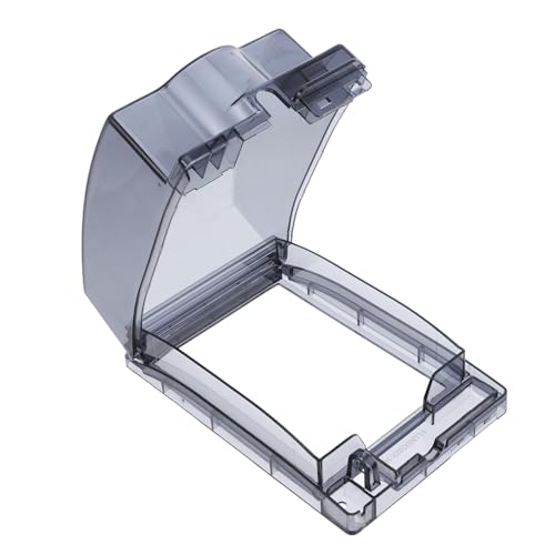 UTHCLO Wetterfeste Aufputz abzweigdose mit Erweiterter Schutzbox Transparenter Spritzschutz für Außensteckdosen und Feuchtraum Langlebiger Schalter Steckdosen schutz für Bad und Küche von UTHCLO