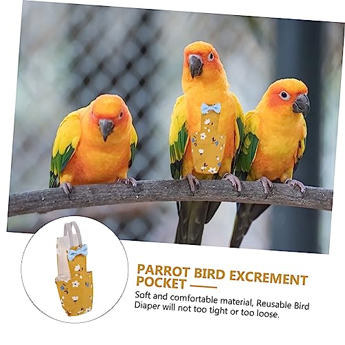 UTHCLO Wiederverwendbare Vogelwindel für Kleine Papageien Wie Nymphensittiche und Sittiche Waschbarer Fluganzug mit Praktischem Design Bequem und Geeignet für Cockatiels Tauben und von UTHCLO
