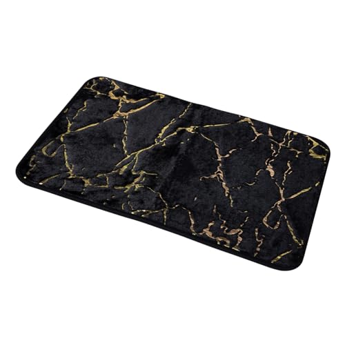 UTHCLO rutschfeste Badematte mit Marmor Design Schwarz Wasserabsorbierende Duschmatte Weiche Bodenmatte für Badezimmer Wohnzimmer Antirutsch Fußmatte Waschbar und Komfortabel UTHCLO rutschfeste Badematte mit Marmor Design Schwarz Wasserabsorbierende Duschmatte Weiche Bodenmatte für Badezimmer Wohnzimmer Antirutsch Fußmatte Waschbar und Komfortabel von UTHCLO