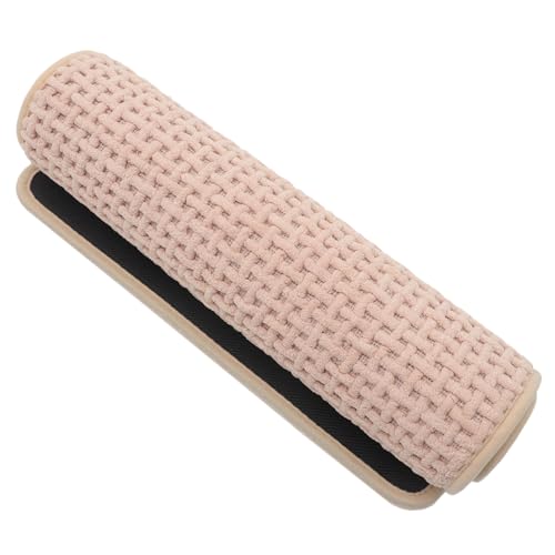 UTHCLO rutschfeste Chenille Badematte Beige Weicher Badvorleger mit Antirutsch Boden Komfortable Fußmatte für Badezimmer Schlafzimmer und Eingangsbereich Saugstark und Strapazierfähig von UTHCLO