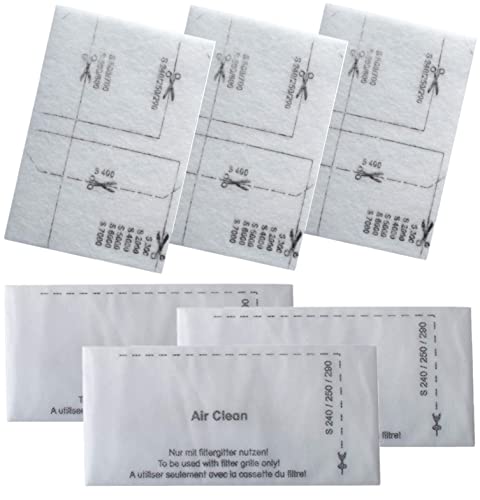 UTIZ 6713110 Air Clean Filter kompatibel mit Miele GN S2 S5 S8 Classic C1 Complete C2 Complete C3 Staubsauger (3 Stück) von UTIZ