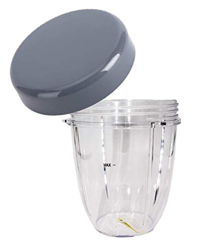 Utiz Kleiner Becher mit flachem Deckel für Nutribullet 600 W 900 W Mixer-Entsafter (510.3 g) von UTIZ