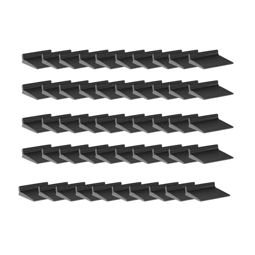 50 Stück Türeckendichtungen Pfostenrahmendichtung Keilschaum Fensterdichtungsstreifen Geräuschisolierung Selbstklebende Dichtungsstreifen for den Innenbereich, Weiß(Black) von UTLODY