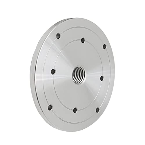 Drehbankfutter für Holz, 6 Zoll Flansch-Frontplatte, Drechselbank-Frontplatte for 1 x 8 TPI Gewindebohrfutter for Holzbearbeitungs-Drehmaschinen von UTLODY