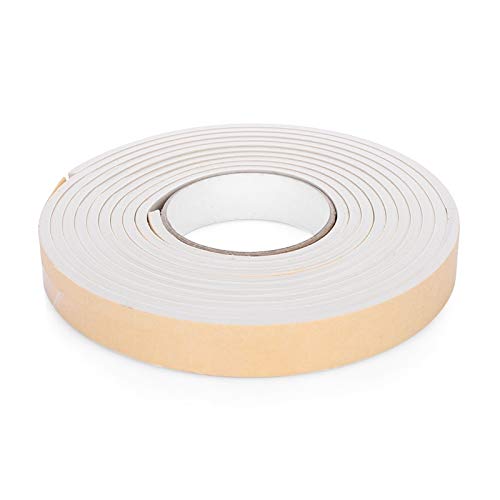 ER 1 Stück 5M Weiches Abstaubdichtband Selbstklebendes Dichtungsband Autotür Geräuschisolierung Gummi Fenster Home Küchenzubehör(White 25mm) von UTLODY