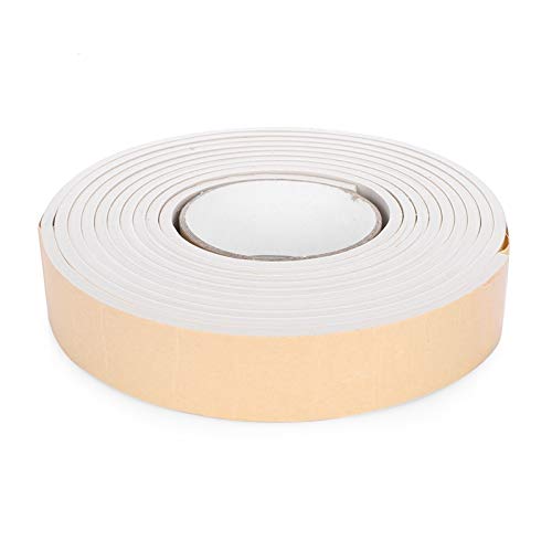 ER 1 Stück 5M Weiches Abstaubdichtband Selbstklebendes Dichtungsband Autotür Geräuschisolierung Gummi Fenster Home Küchenzubehör(White 40mm) von UTLODY