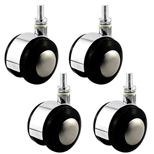 Ersatz-Lenkrollen, 4-teilige Möbelrollen mit Bremse, 360°-Lenkrollen for Babybetten, Blumenständer und Nachttische, Hochleistungsunterstützung bis zu 60 kg(Swivel) von UTLODY