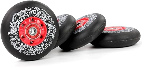 Inline-Rollschuhe Skating Ersatzrad mit Lagern for Hockey-Inline-Rollschuhe(72mm) von UTLODY