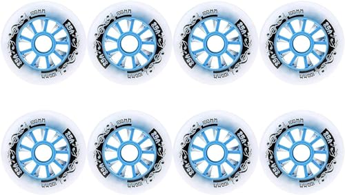 Tretroller Hinterräder for Inline Skate Und Tretroller Professionelle Speed Skating Rad(Blue,90mm) von UTLODY