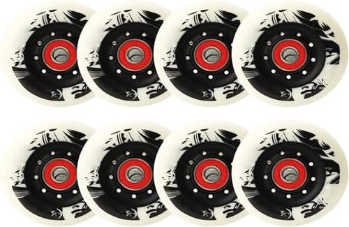 Verschleißfestes Gleiten for Inline-Skate-Ersatzräder im Freien oder in der Halle(White,72mm) von UTLODY