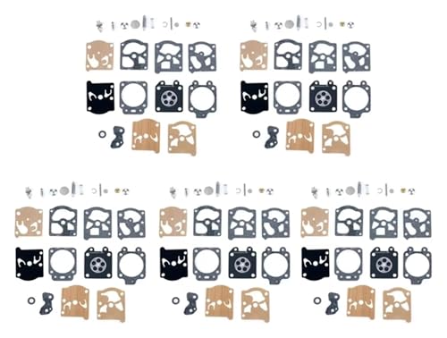 vergaser membran reparatursatz Für Serie K20-WAT Kettensäge Carb Vergaser Membran Dichtung Nadel Reparatur(5 Sets) von UTONGMU