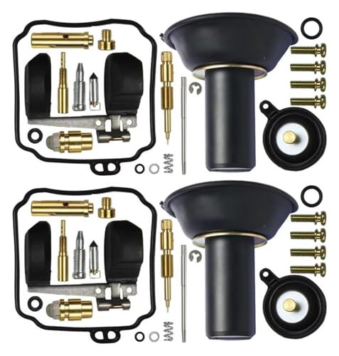 vergaser membran reparatursatz Für V-star 650 1998-2014 Xvs650 Xvs65a Für Tablete650 Classic 2009-2013 Xv250 1995-2007 XVS400 Motorrad Carb Vergaser Reparatur Kit(B-2SET) von UTONGMU
