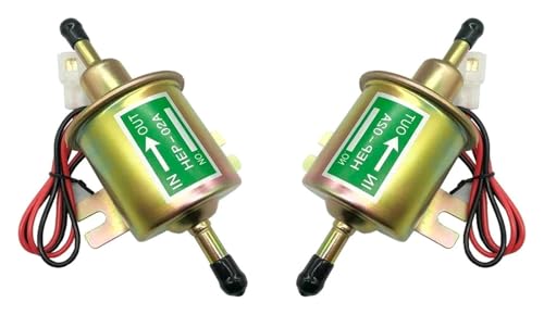 vergaser membran reparatursatz Motorrad ATV Kraftstoffversorgung Pumpen Schalter Tap HEP-02A Gas Diesel Benzin Inline Niederdruck 12V Elektrische Pumpe(2Pieces yellow) von UTONGMU