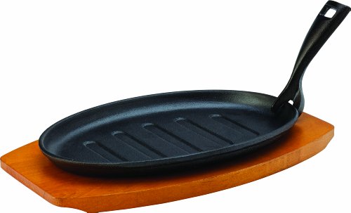 Utopia Mh7009-000000-B01001 Gusseiserne-Platte mit Holzsockel, 27 cm von UTOPIA DEALS
