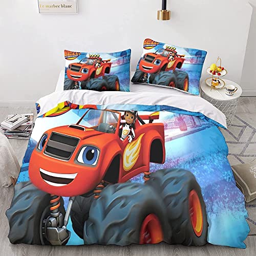 UTOYA Cartoon Game Kids Bedding Set 135 x 200 cm, Soft Breathable Microfiber Duvet Cover 3D Printing Anime Pattern Boys Bedding Set von UTOYA