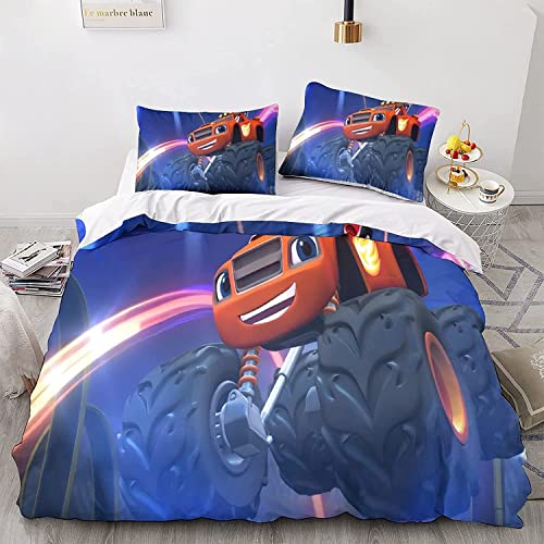 UTOYA Cartoon Game Kids Bedding Set 135 x 200 cm, Soft Breathable Microfiber Duvet Cover 3D Printing Anime Pattern Boys Bedding Set von UTOYA